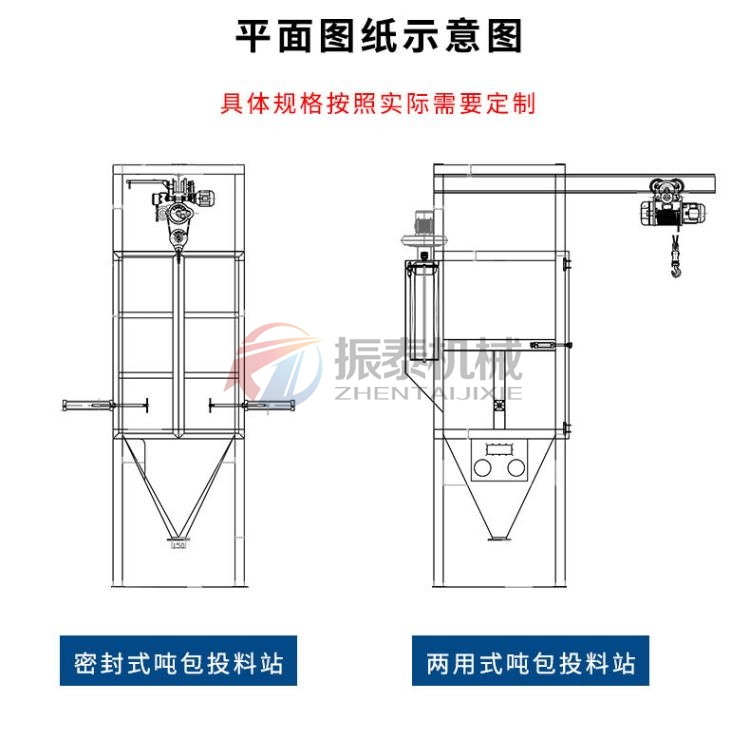 工業廢鹽噸袋拆包機款式可選